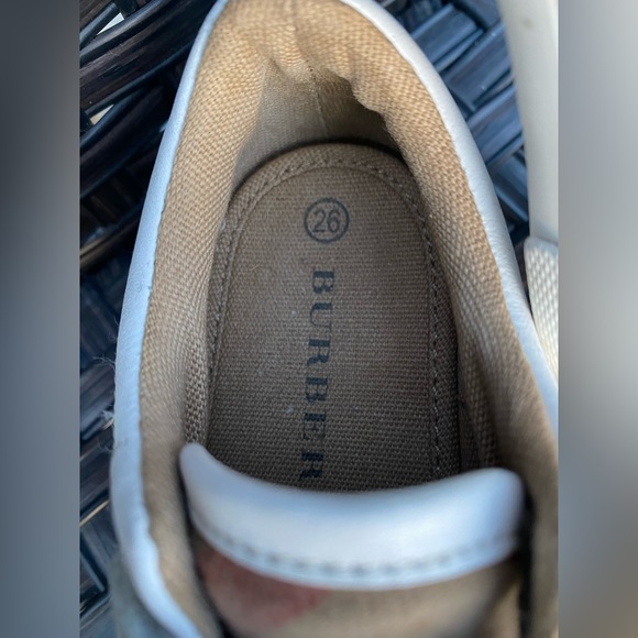 BURBERRY Little Boy Nova Check (Mega) LEATHER & CANVAS/Velcro Tennies🔥2-3 years - Picture 8 of 12